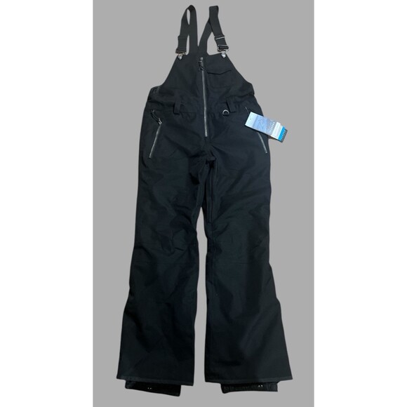 Iceberg Girls Snow Bib Pants Size L 14/16 Black Waterproof Insulated Winter Gear - Picture 1 of 7